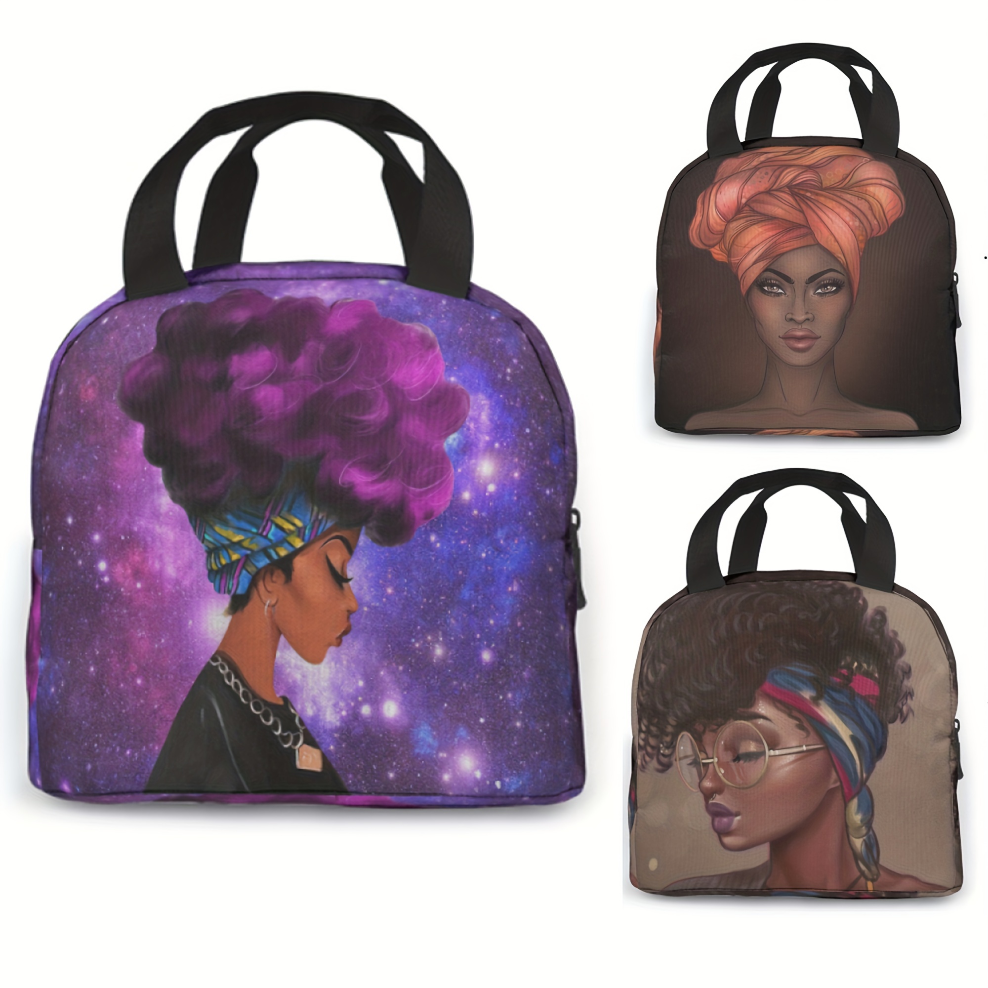 Black Queen African Girls Bags  African American Lunch Bags - Black Girl  Lunch Bag - Aliexpress