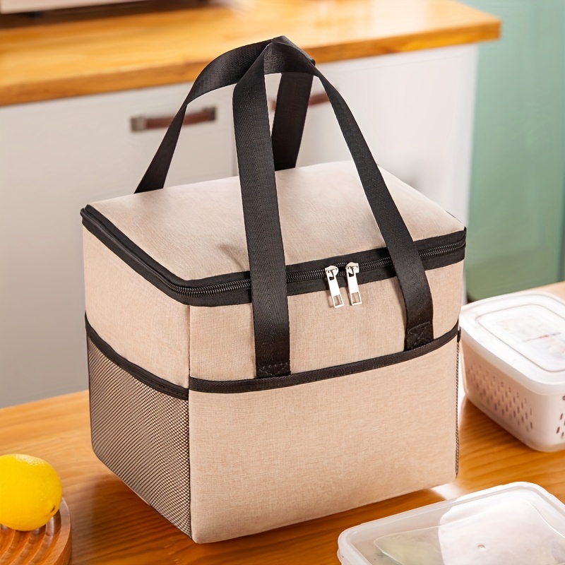 Simple Zipper Lunch Bag, Lunch Box For Office Work School, Reusable  Portable Food Storage Lunch Box With Side Pocket - Temu Croatia