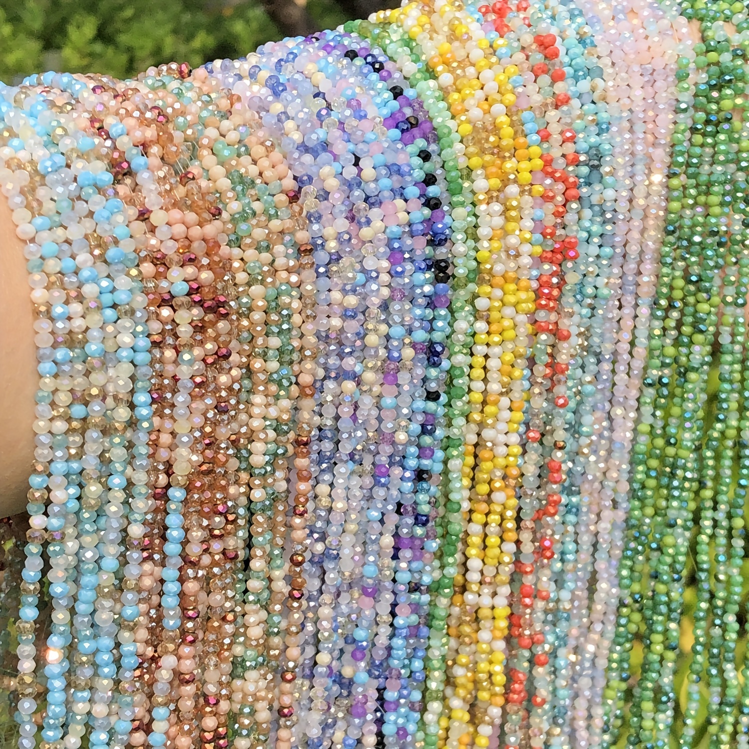 Glass Seed Beads For Jewelry Making - 3mm Glass Beads For Beaded Bracelets  In - Set 1