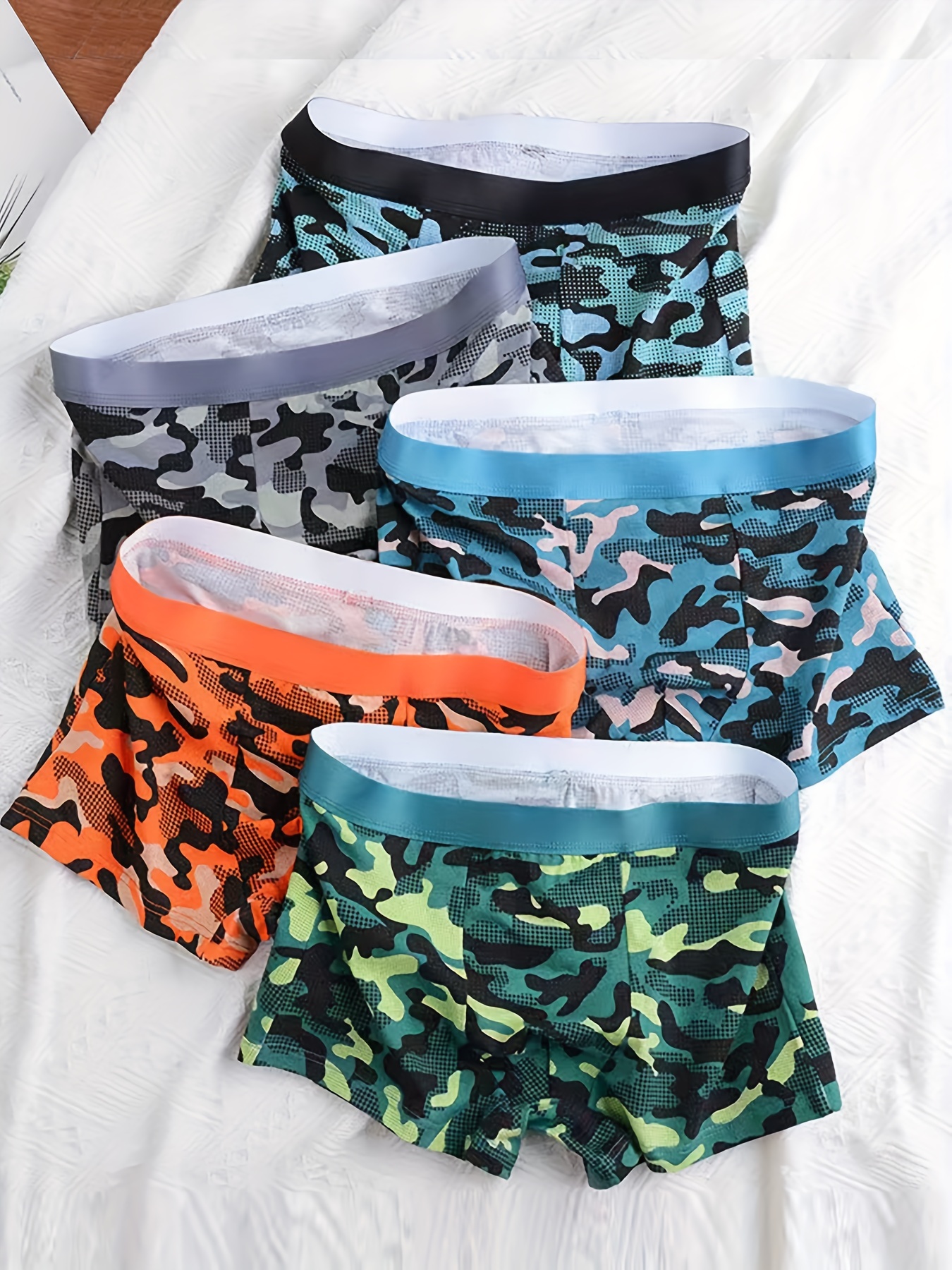 Men's Cotton Fashion Trendy Comfortable Breathable Boxer - Temu