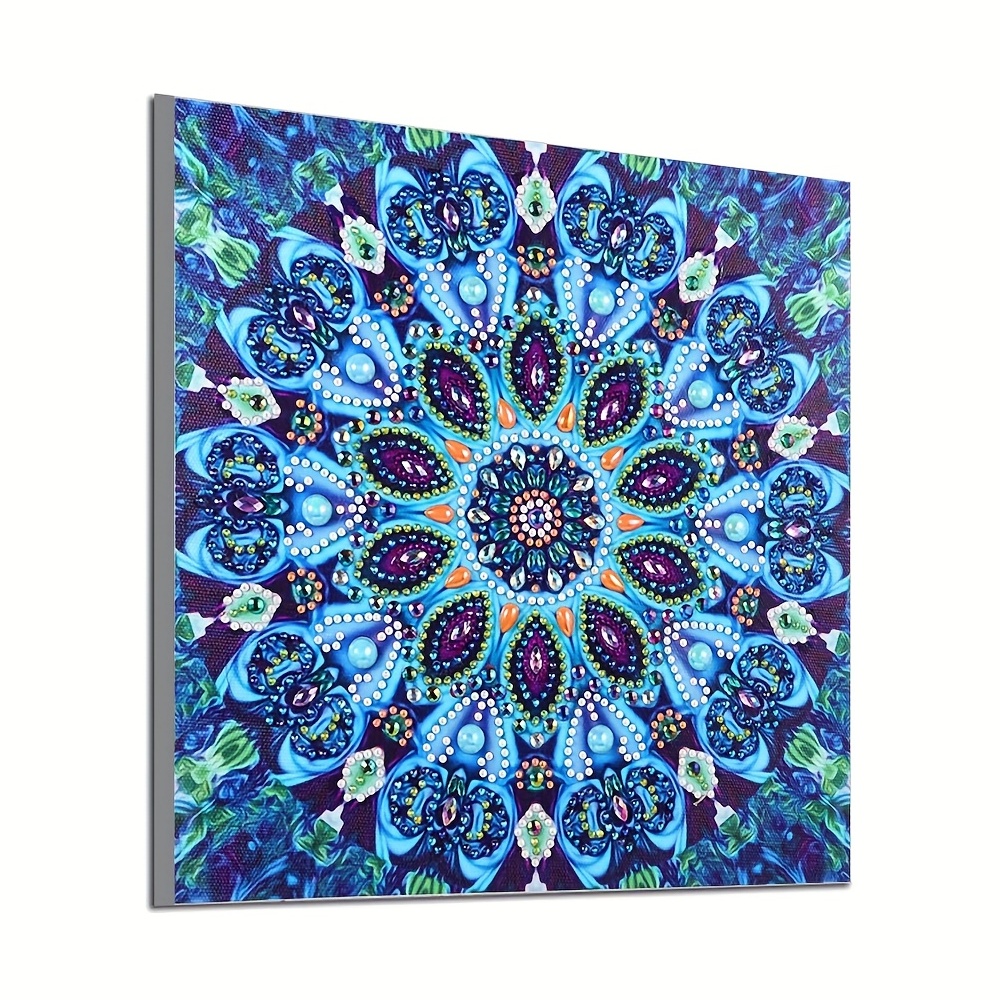Blue Mandala DIY 5D Diamond Painting Full Home Decor Wall Art Handmade  Resin DIY 3D Diamond Embroidery Cross Stitch Needlework Picture of  Rhinestones Diamond Mosaic Painting Kits