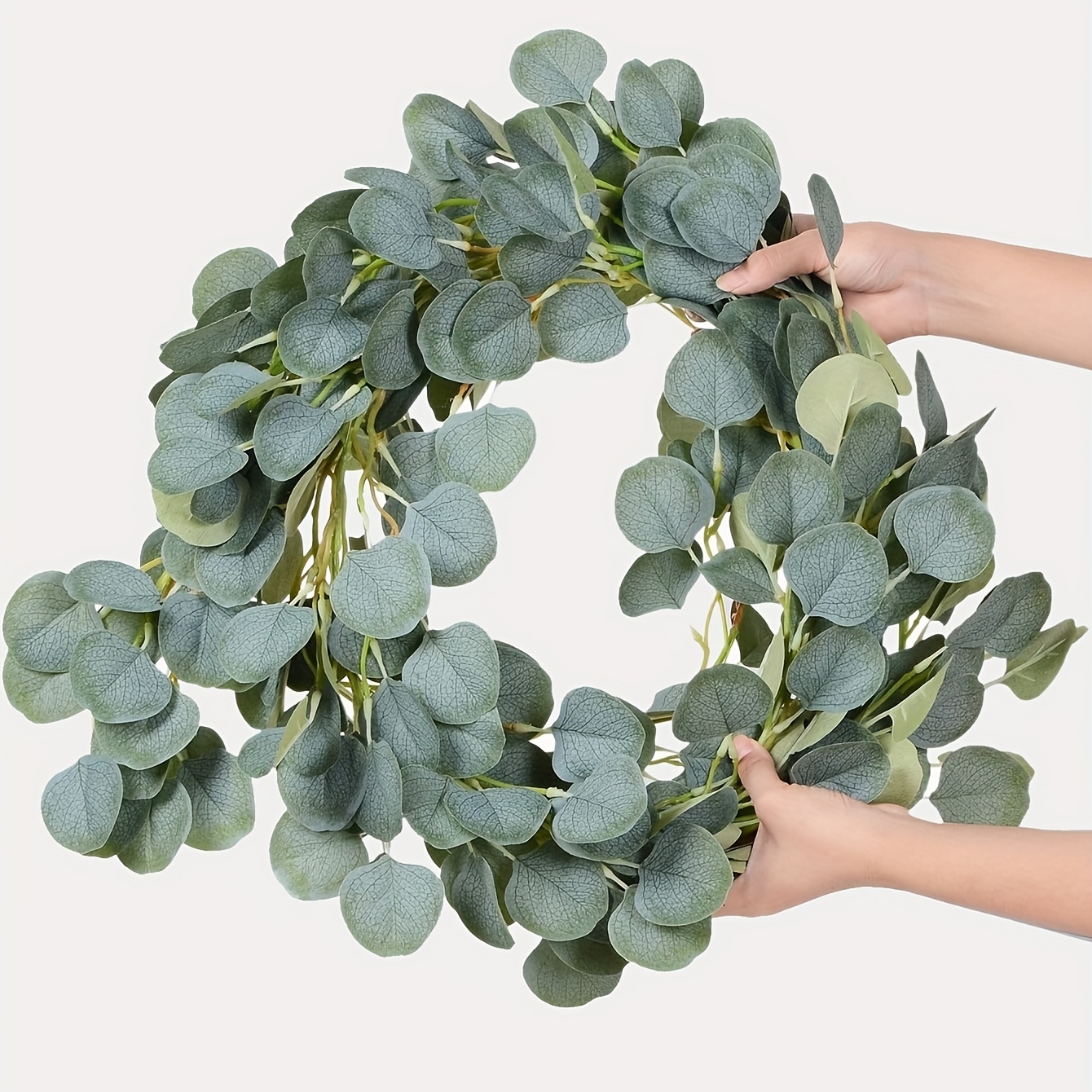 

1pc, Artificial Eucalyptus Vine With Faux Leaves, Man-made Ivy Garland For Wedding Party Home Garden Wall Decoration