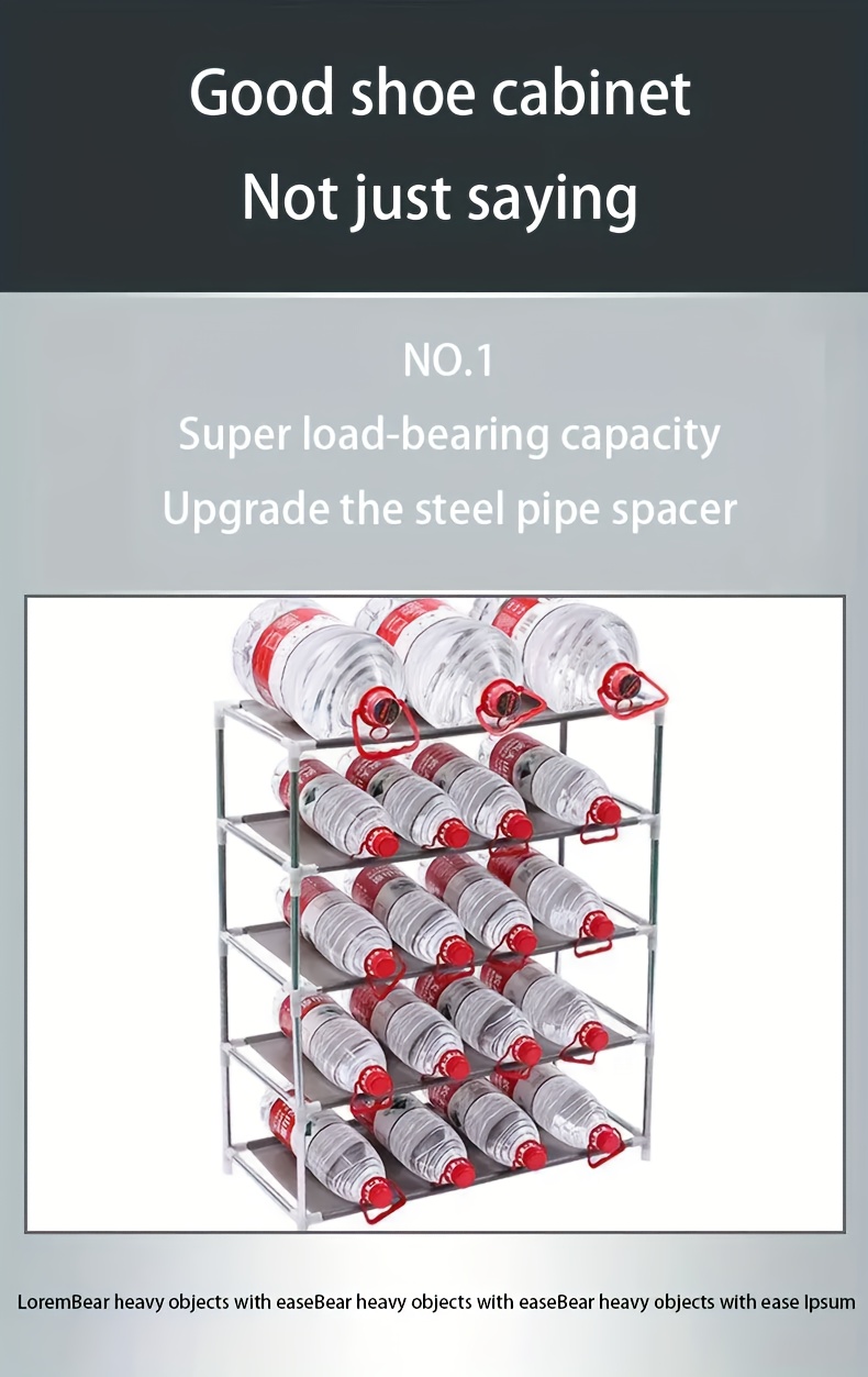 Simple Assembly Shoe Floor Standing Shoe Storage Temu