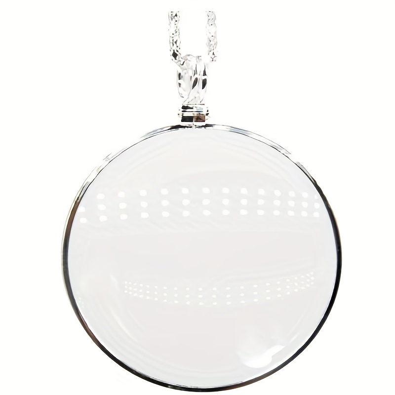 Magnifier Round Reading Magnifying Glass Lens Pendant Chain - Temu