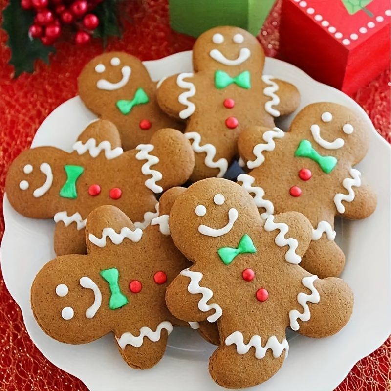 Christmas Gingerbread Man Fondant Mold Cake Decorating - Temu