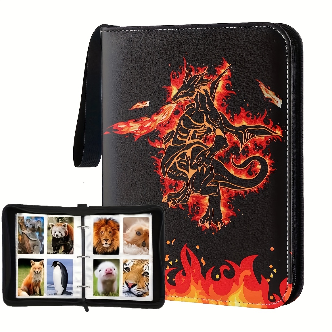 400-Card Capacity Portable & Waterproof Trading Card Binder With Zipper - Perfect For Card Collectors!