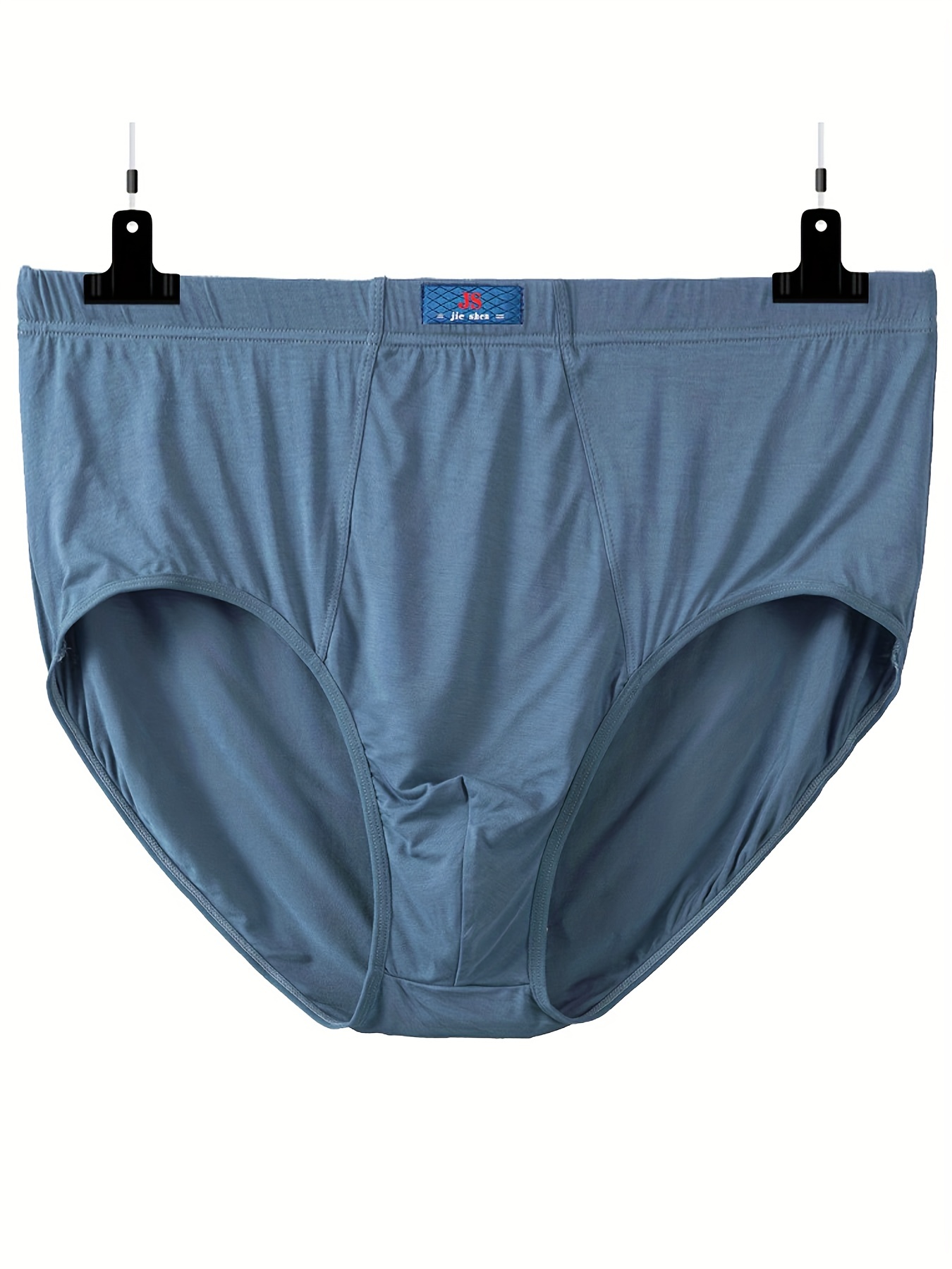 Modal Plain Antimicrobial Underwear Trunk For Men, Length: Mid Way