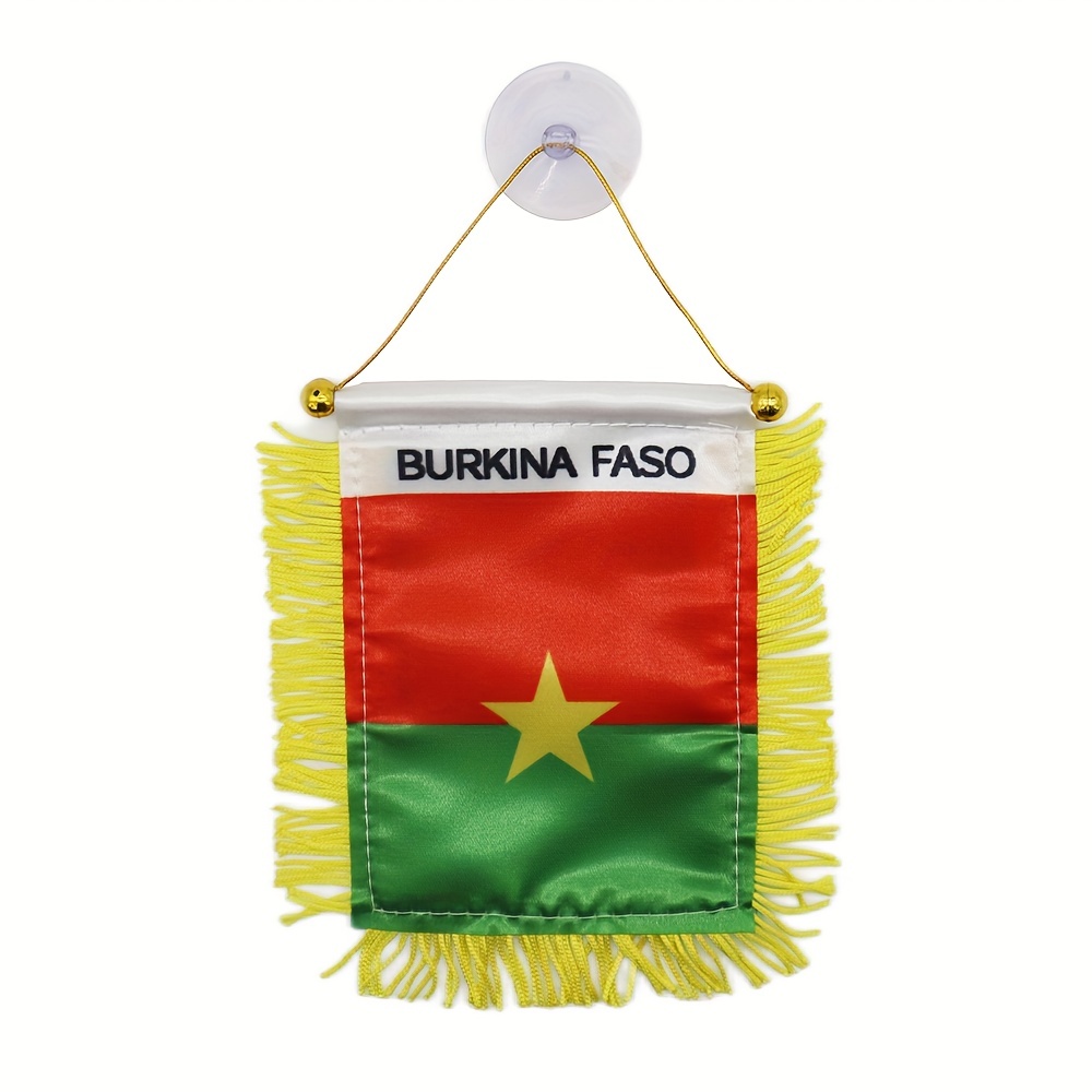 Drapeau du Burkina Faso Drapeaux décoratifs de jardin à l'extérieur Maison  Fêtes 3 x 5 pi : : Jardin