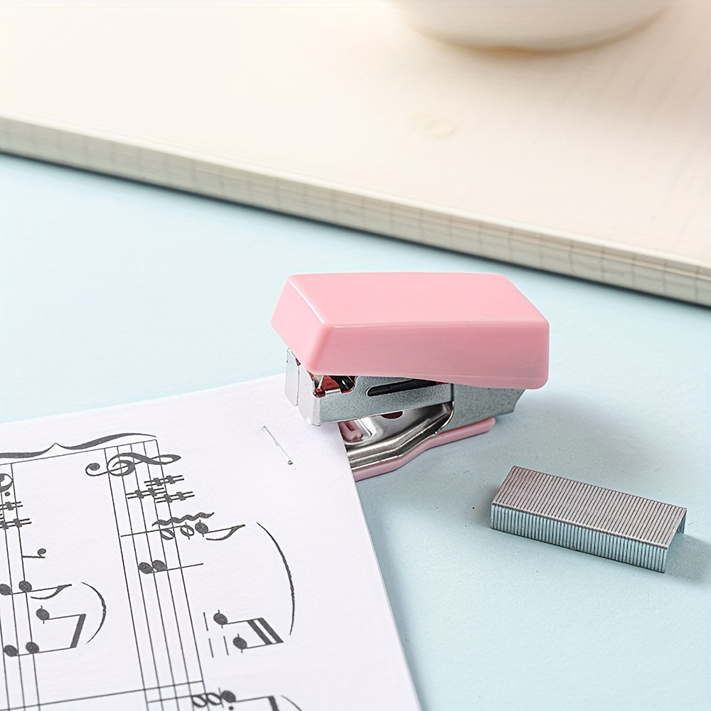 Macaron Mini Stapler Set 1 Mini Stapler Staple Creative - Temu