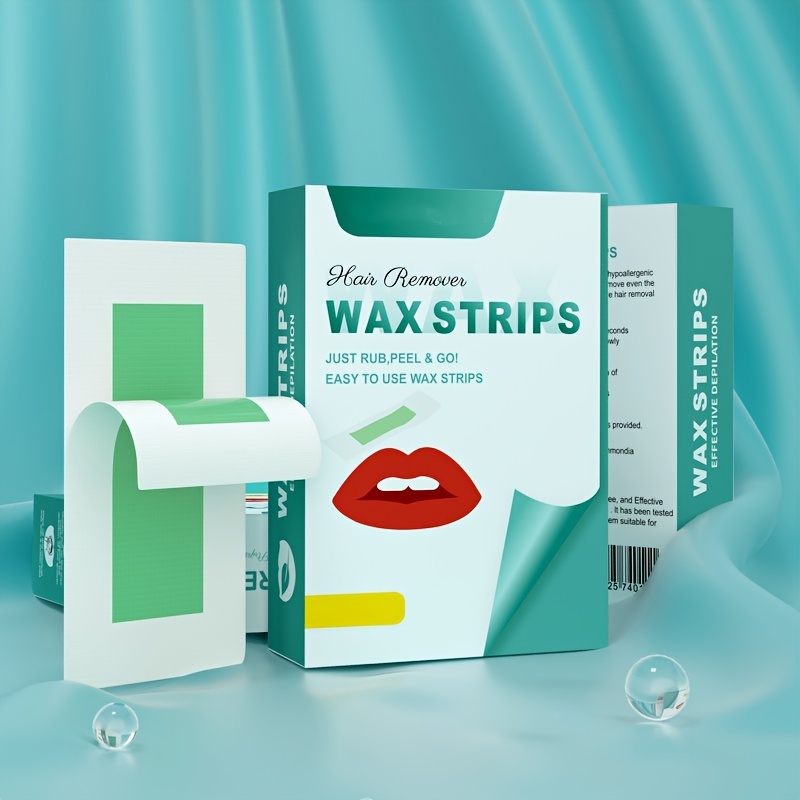 Home Waxing Kit 72 Face Wax Strips for Eyebrows & Lips