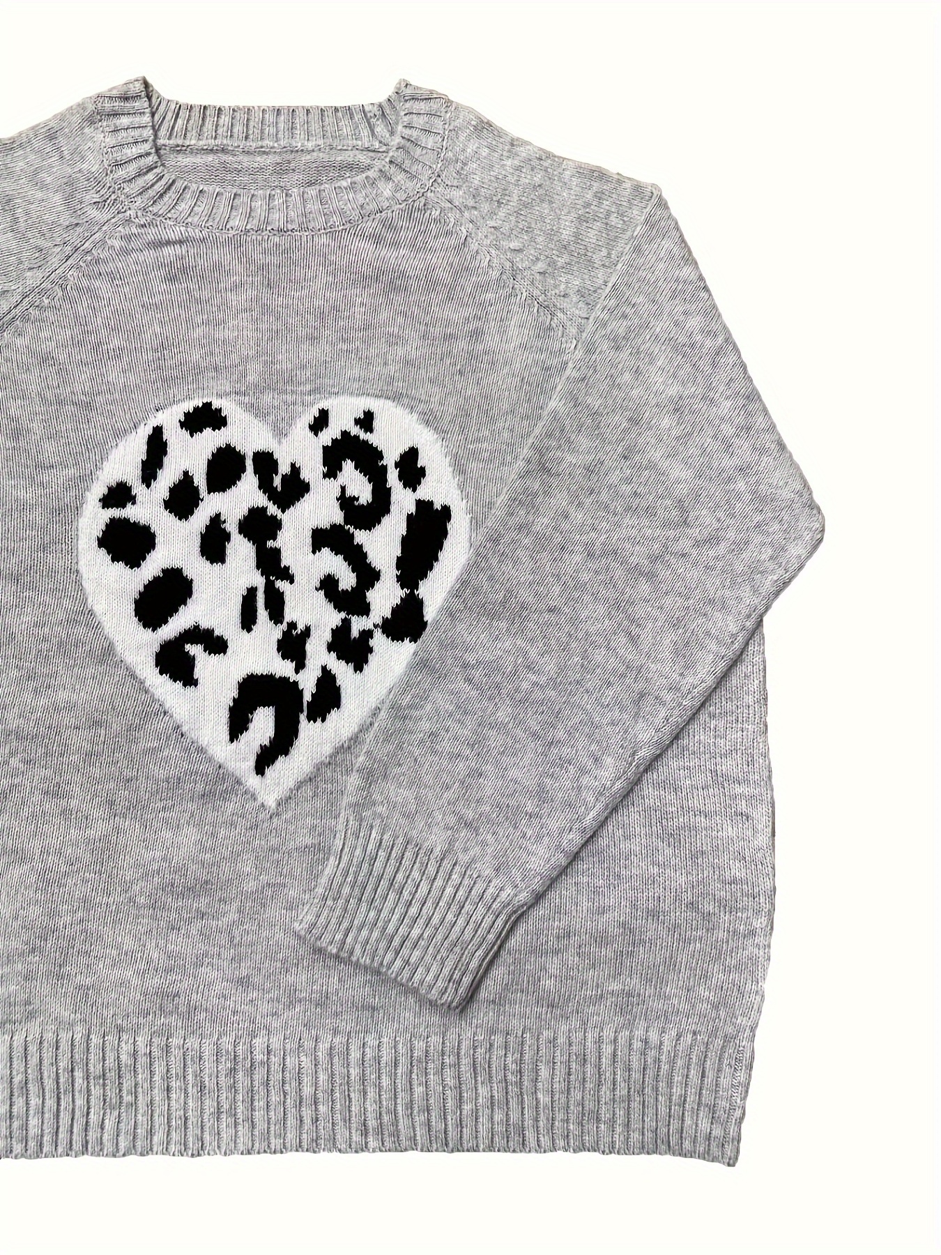 Leopard shop heart sweater