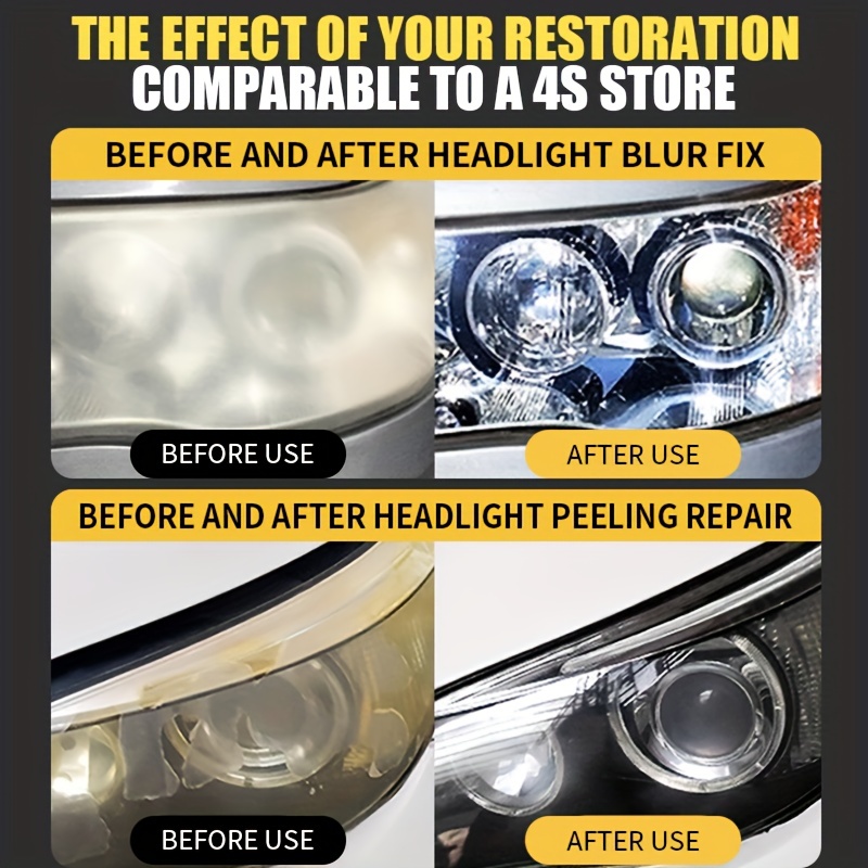 Car Headlight Refurbishment Repair Fluid Car Lamp Scratches - Temu