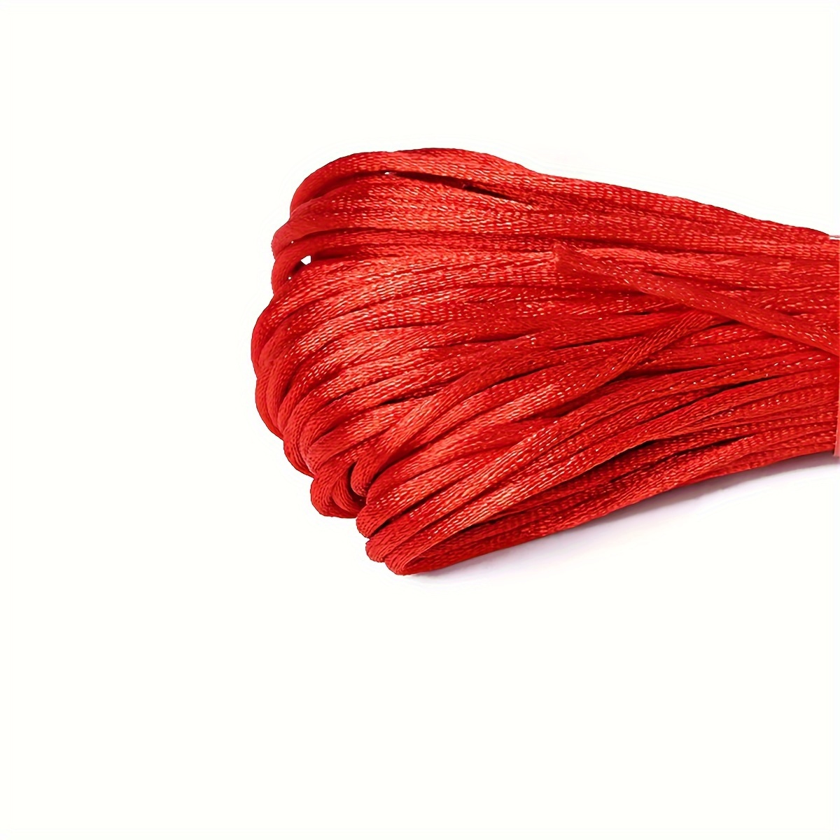 Unique Bargains Family Nylon Diy Art Craft Braided Chinese Knot Cord String Rope Red 153 Yards Red
