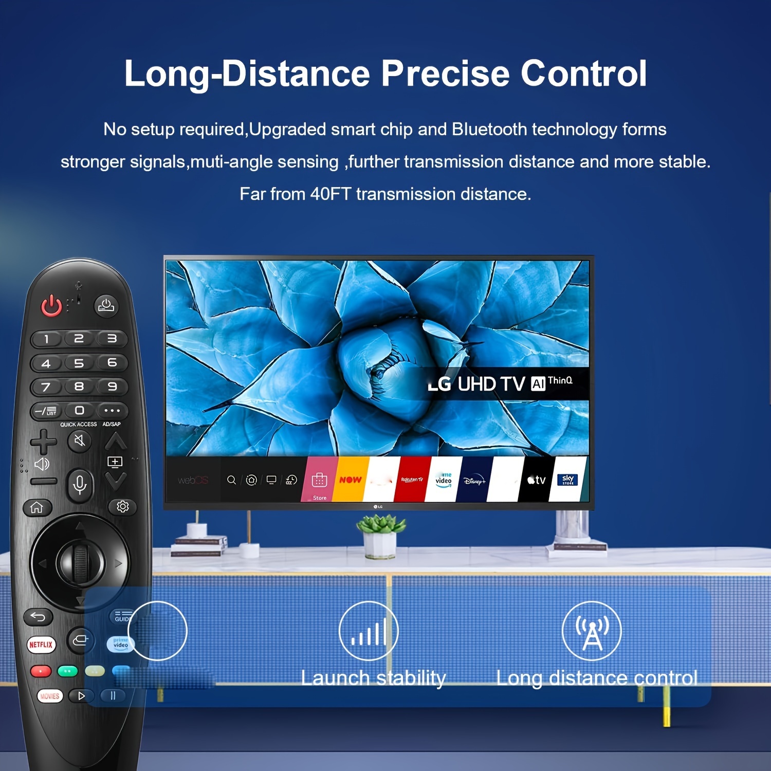 AKB75855501 Mando a distancia universal para LG Smart TV Magic Remote  Compatible con todos los LG OLED UHD 4K NanoCell Series Smart TV [sin  función de