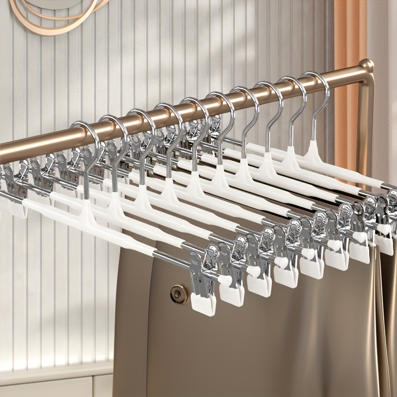 Hangers Hangers With Clips 20 Pack Metal Trouser Clip Hangers For Space  Saving, Ultra Thin Rust Re
