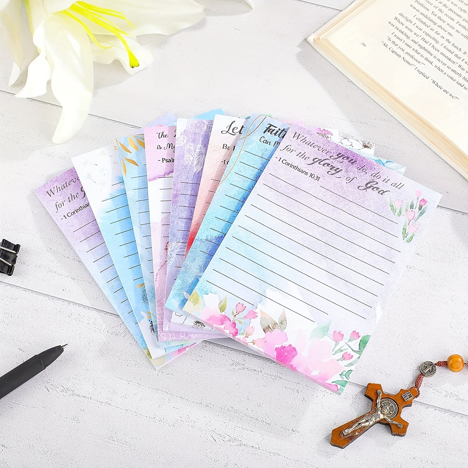 8pcs Faith Prayer Journal For Women, Mother's Day Gifts Bulk Small Pocket  Bible Journal Inspirational Notebooks Religious Christian Gifts For Women Sc