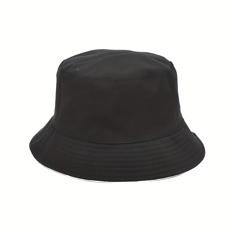 Geometric Print Reversible Bucket Hat Lightweight Fisherman Cap