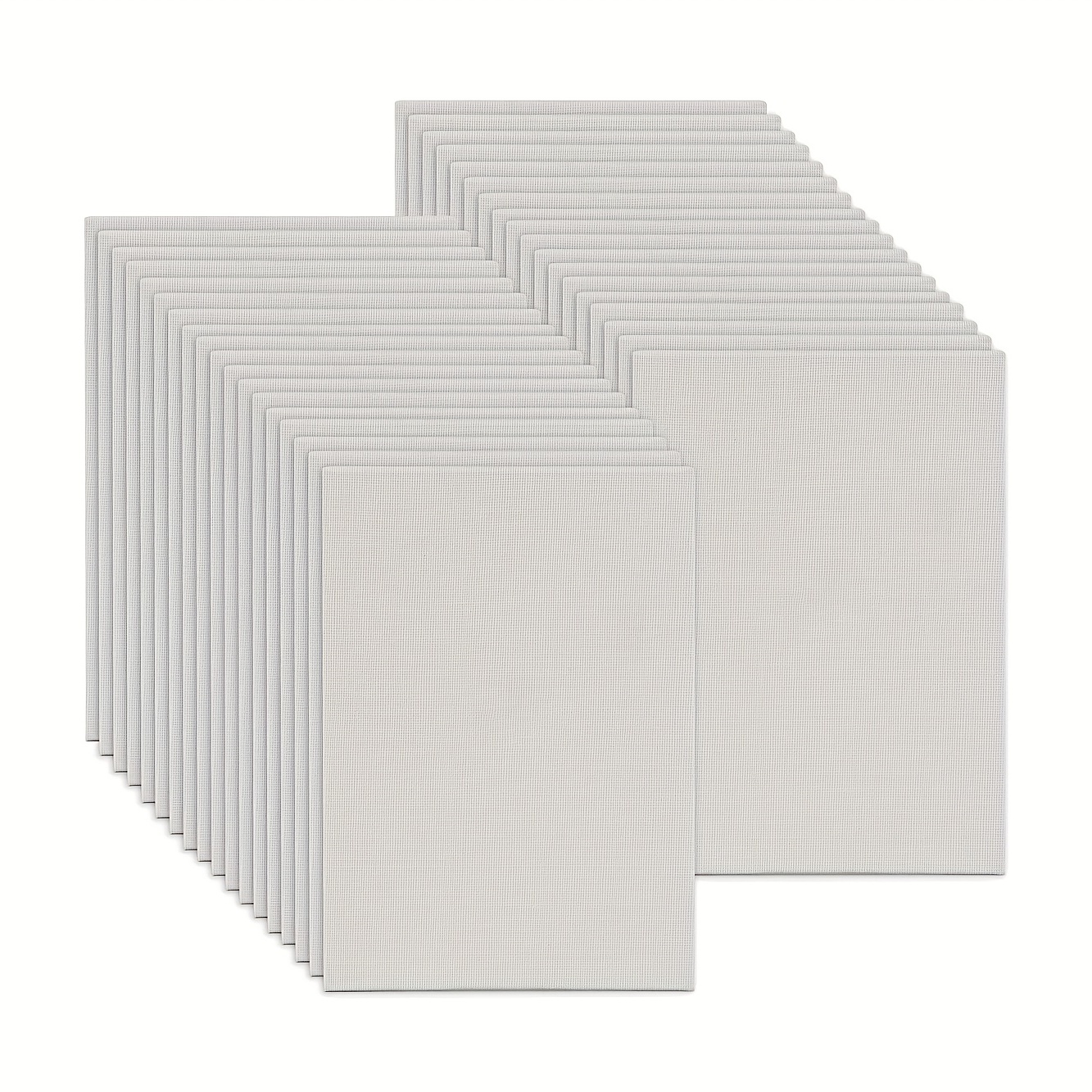 CONDA Mini Stretched Canvas for Painting, 4x4 inch 12 Pack of Art Small  Canvases for Kids Artists,100% Cotton Primed Blank Canvas, 5/8 Inch Profile