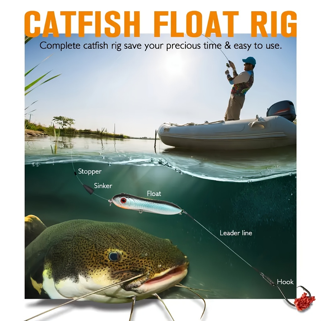 Catfish Rig,Demon Dragon Catfish Floats,Santee Cooper Dragging Rattler  Rig,Chunk