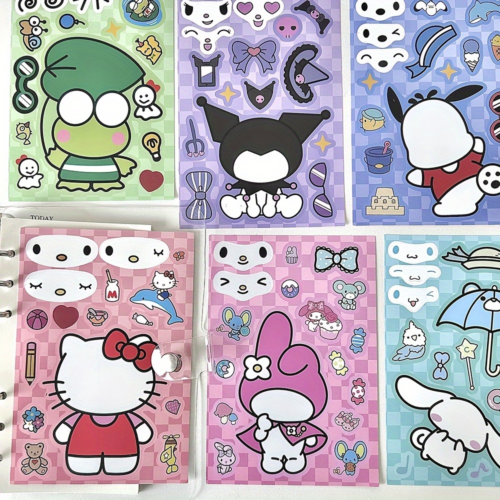 Changing Clothes Collage Painting Hello Kitty Cologne - Temu