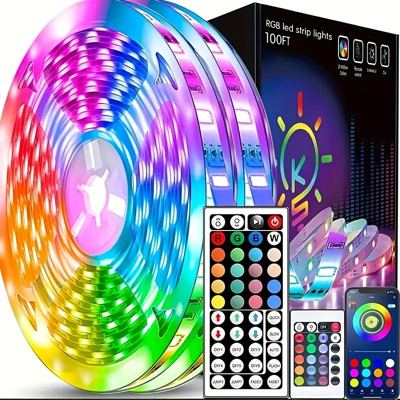 USB LED Strisce Luci 5050 RGB 3-tasto Controller Anime Color