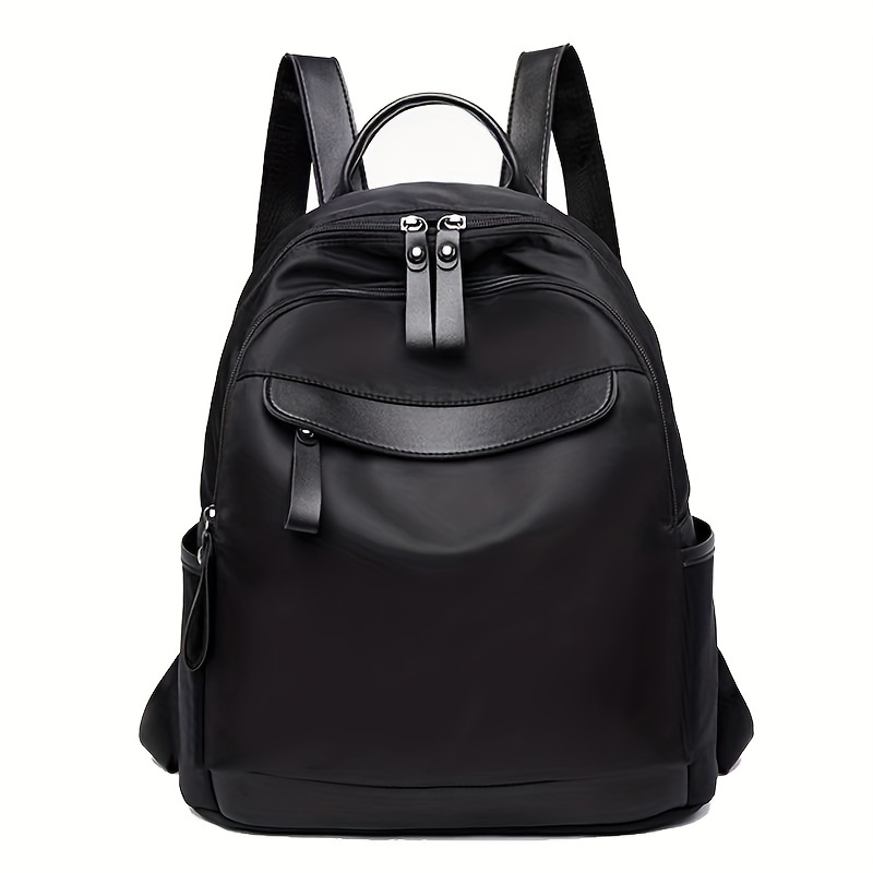 Textured Portable Shoulder Bag Nylon Lightweight Backpack
