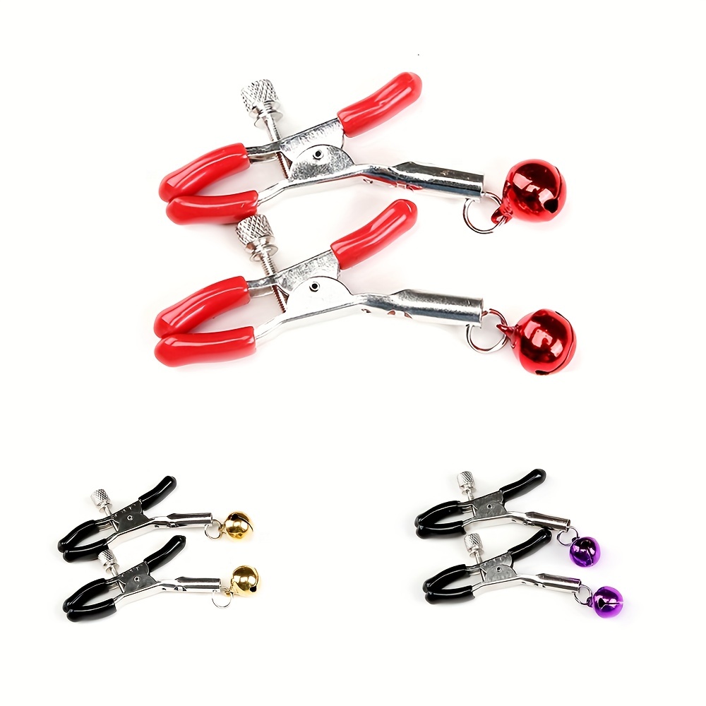 Adjustable Metal Nipple Clamps Necklace Entertainment Chain Clip for  Women/Man Non-Piercing Nipplerings Clip On Nipple Rings Decorative Clip for