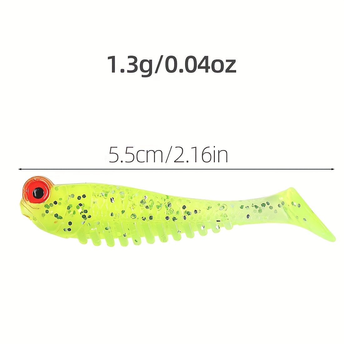 GLS New 30Pcs/Box T-tail Spiral Bionic Fishing Lure Mini Saltwater Bass  Worm Fake Artificial Silicone Soft Bait Set