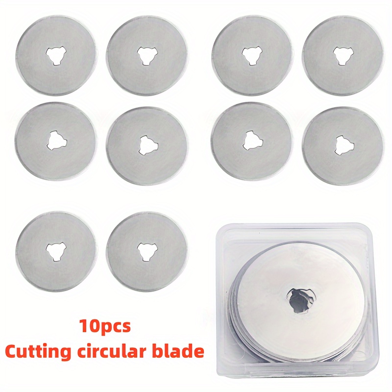 

10pcs 28/45mm Rotary Cutting Machine Replacement Spare Blades For Trimming And Repairing Photos, Cutting Fabric And Cutting Handicrafts