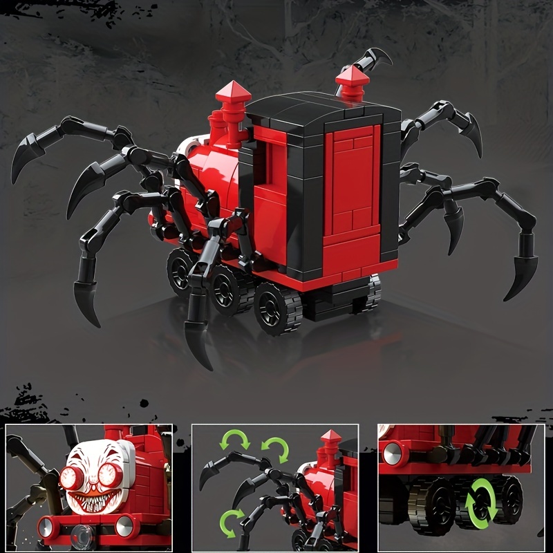 Jogo de terror Red Spider Little Train Puzzle Building Block Toy, modelo de  exibição de presente de Halloween - Temu Portugal