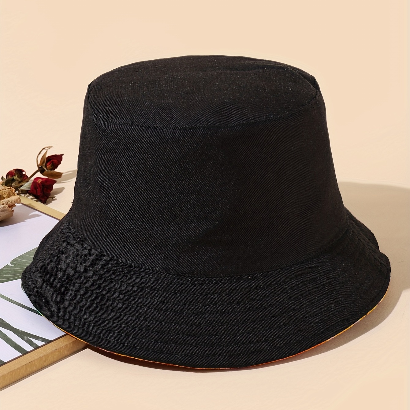 Men's Dinosaur Print Polyester Bucket Hat