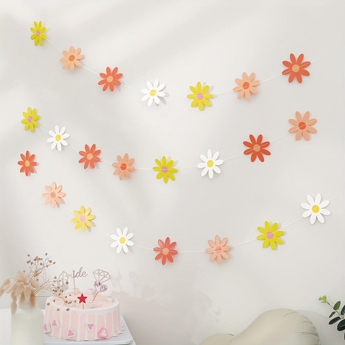 Fish Party Pull Flower Decoration Paper Scene Decor Room - Temu