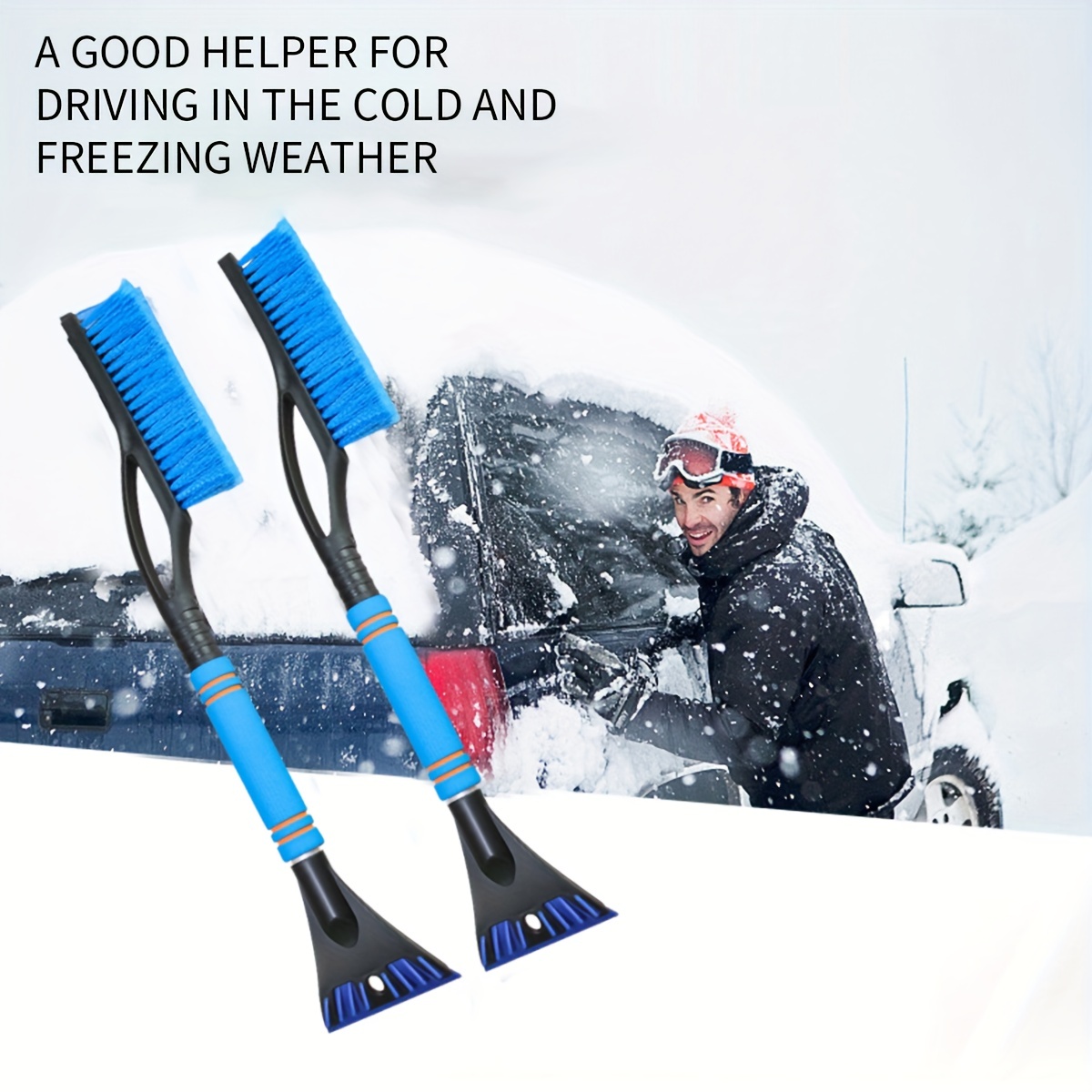 1pc Car Snow Removal Shovel, Frost Ice Snow Tool, Snow Brush, Ice