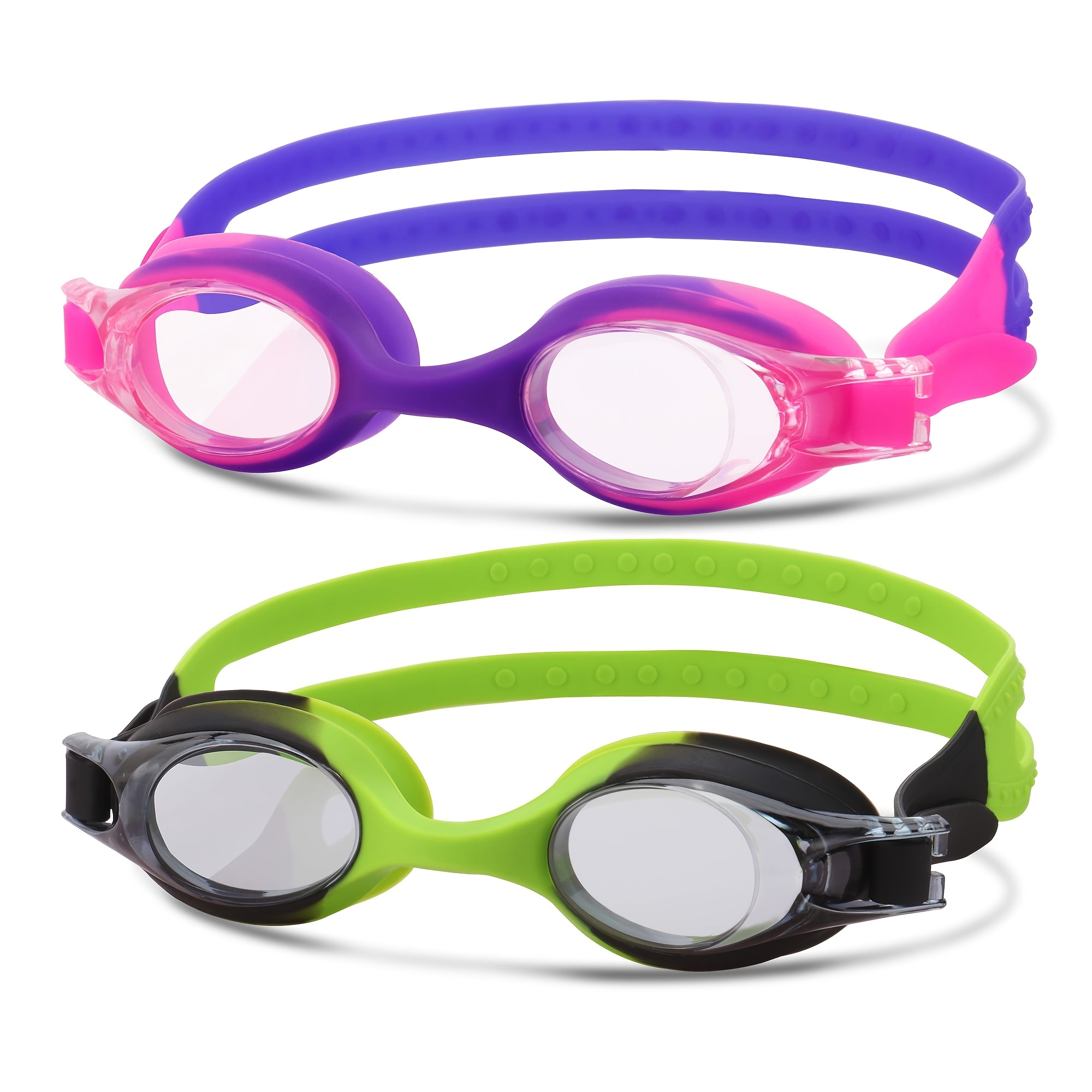 2 Pack Swimming Goggles No Leaking Anti Fog UV Protection Swim Glasses Water Goggles