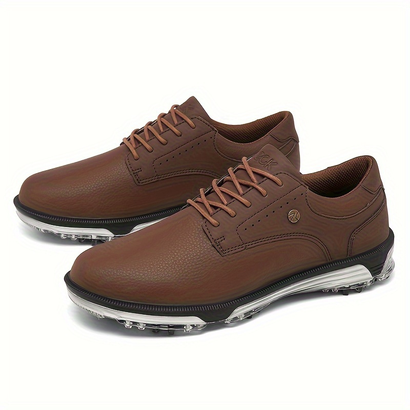 Men's Professional Detachable 9 Spikes Golf Shoes Solid - Temu