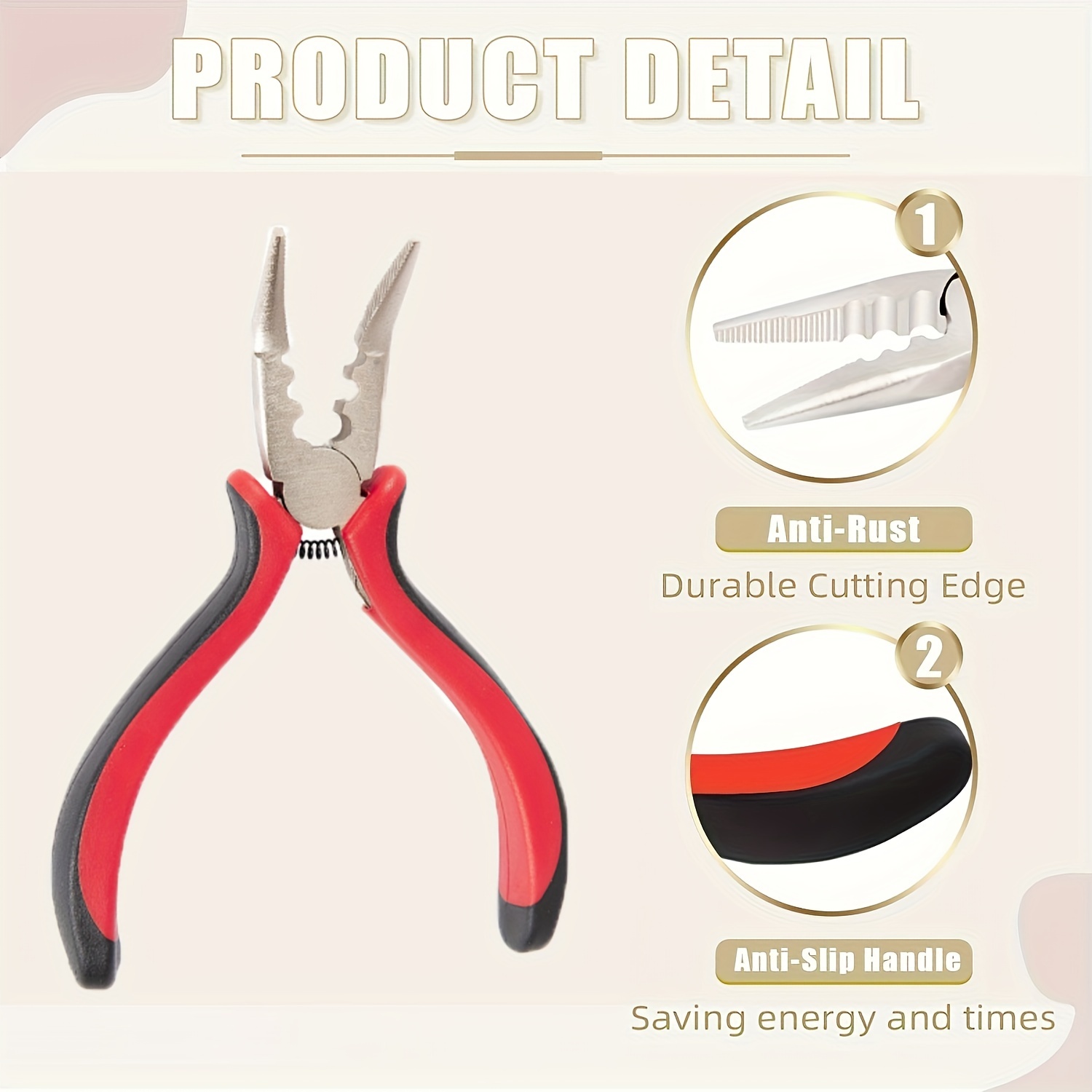 Professional Hair Extension Kit Plier Plus Pulling Hook Bead