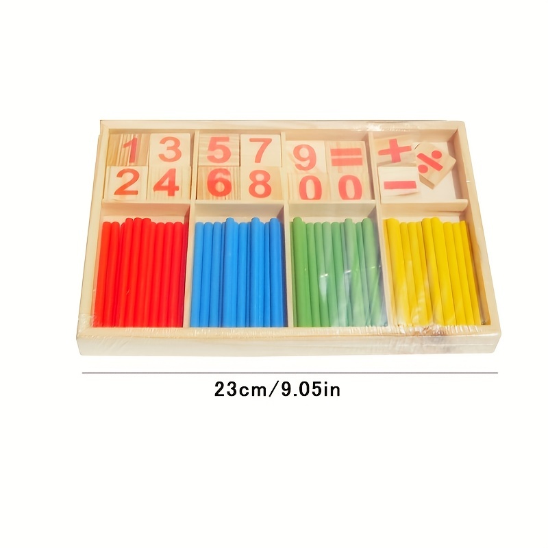 Children's Number Stick Calculation Learning Box Elementary - Temu