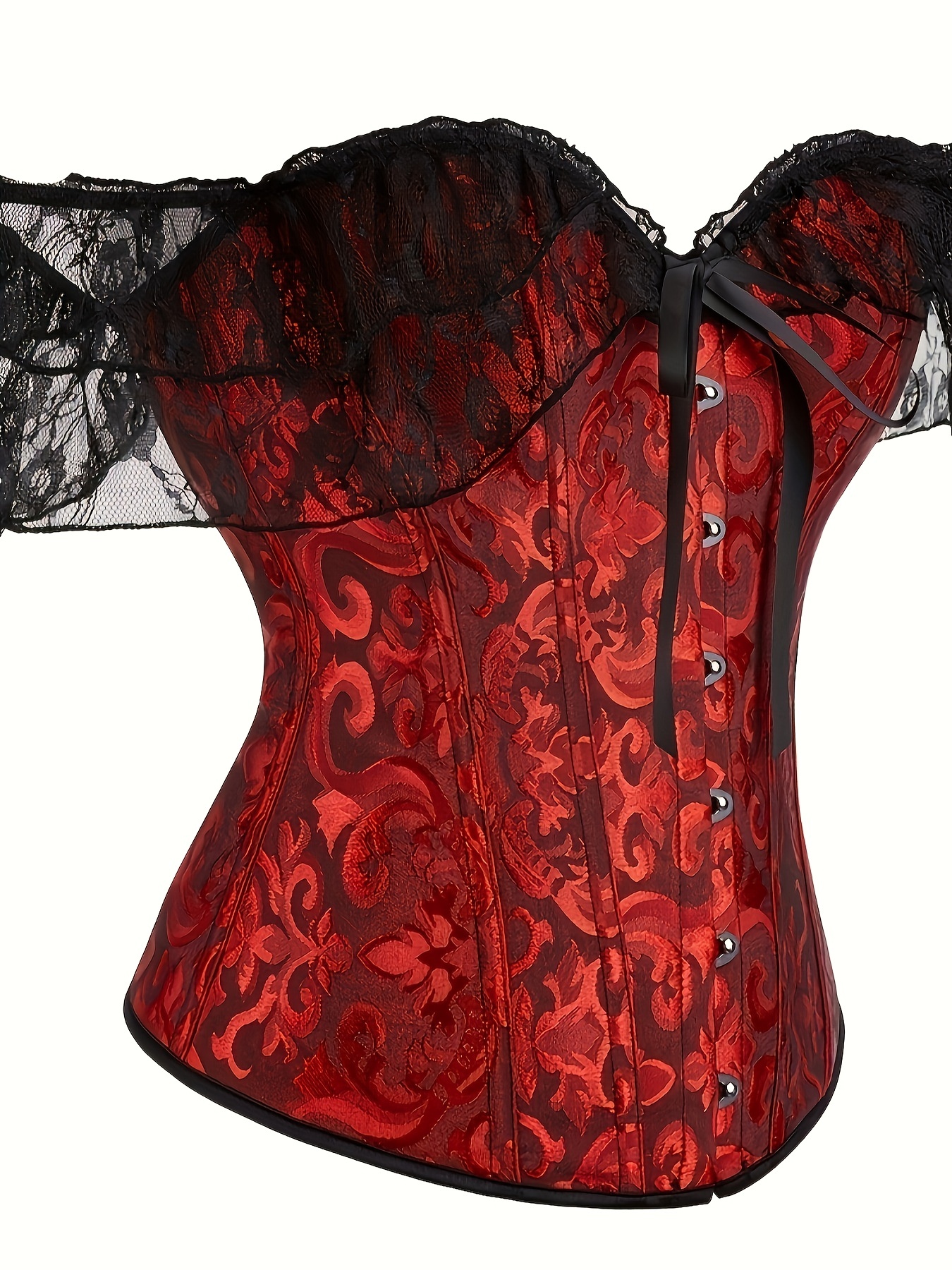  Black And Red Corset For Women - Bustier Shapewear
