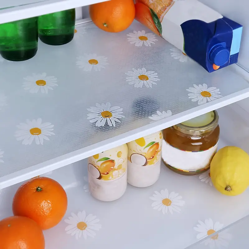 Daisy Printed Shelf Liners Washable Eva Refrigerator Mat - Temu