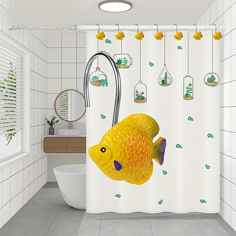 Shower Curtain Hook Fish Design Waterproof Rust proof Metal - Temu