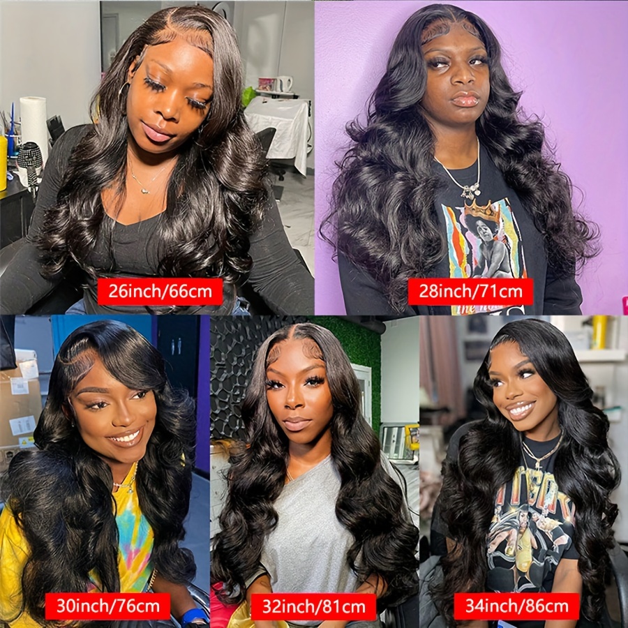 13x4 Body Wave Lace Front Human Hair Wig Hd Lace Frontal Wig 30 32 34 36  Inch Transparent Lace Glueless Pre Plucked Brazilian Virgin Hair Long Wigs  15