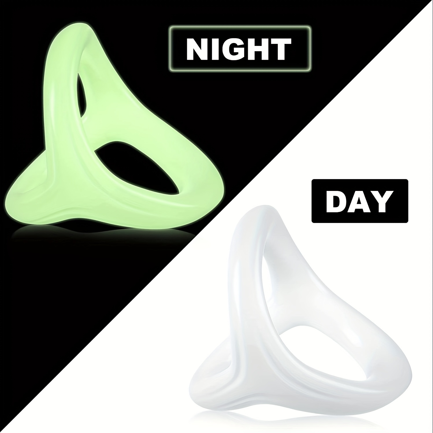 3-in-1 Silicone Penis Ring: Ultra Soft Cock Ring for Men - Enhance Stamina,  Prolong Sex, No Vibration - 3 Different Sizes for Couples!