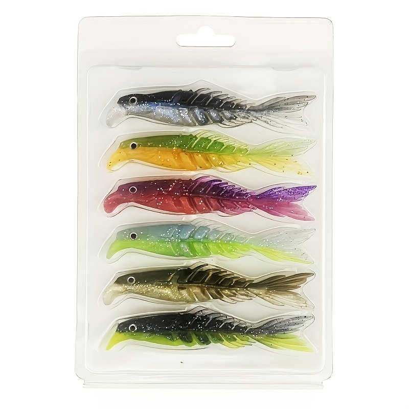 Double Color Multi sections Soft Bait Bionic Thread Forked - Temu
