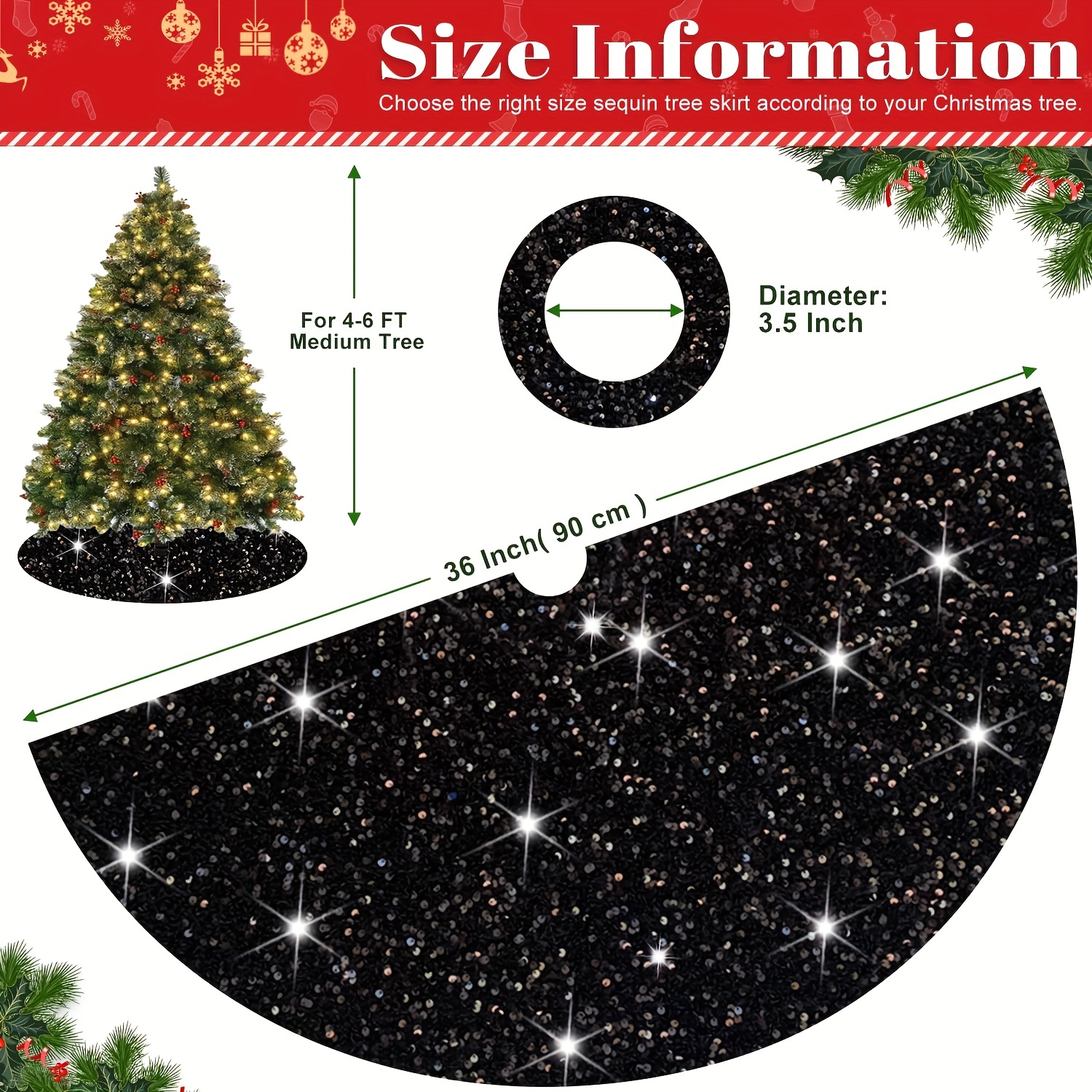 90 inch outlet tree skirt