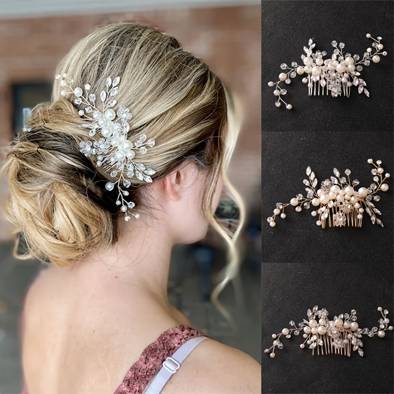 Gold Rose Flower Wedding Hair Pins | Crystal, Pearl, Lace Bridal Bobby Pins  | Decorative Hair Pins — Edera Jewelry | Heirloom Lace Wedding Accessories
