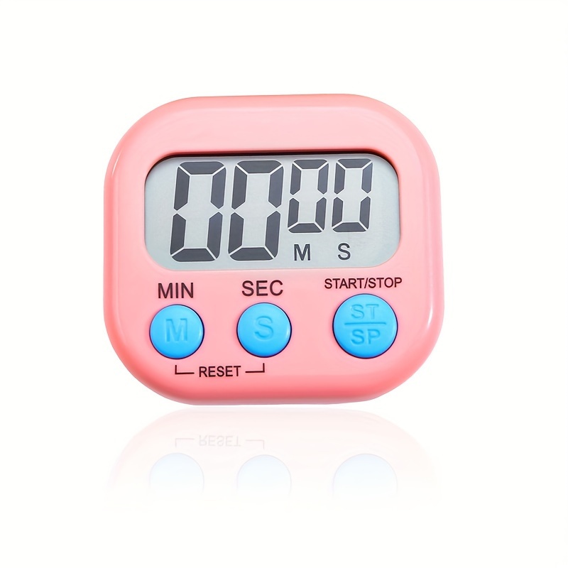 1pc Magnetic Kitchen Timer Lcd Display Digital Countdown Stopwatch Cooking  Baking Sports Convenient Alarm Clock Reminder Tool - Sports & Outdoors -  Temu