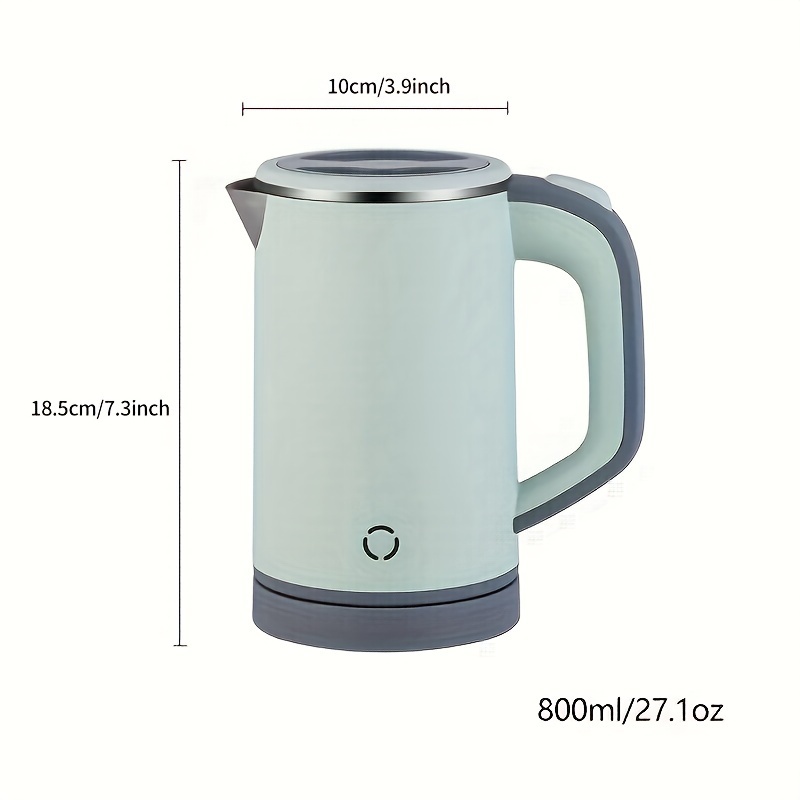 Portable Electric Kettle Double Layer Stainless Steel Food - Temu