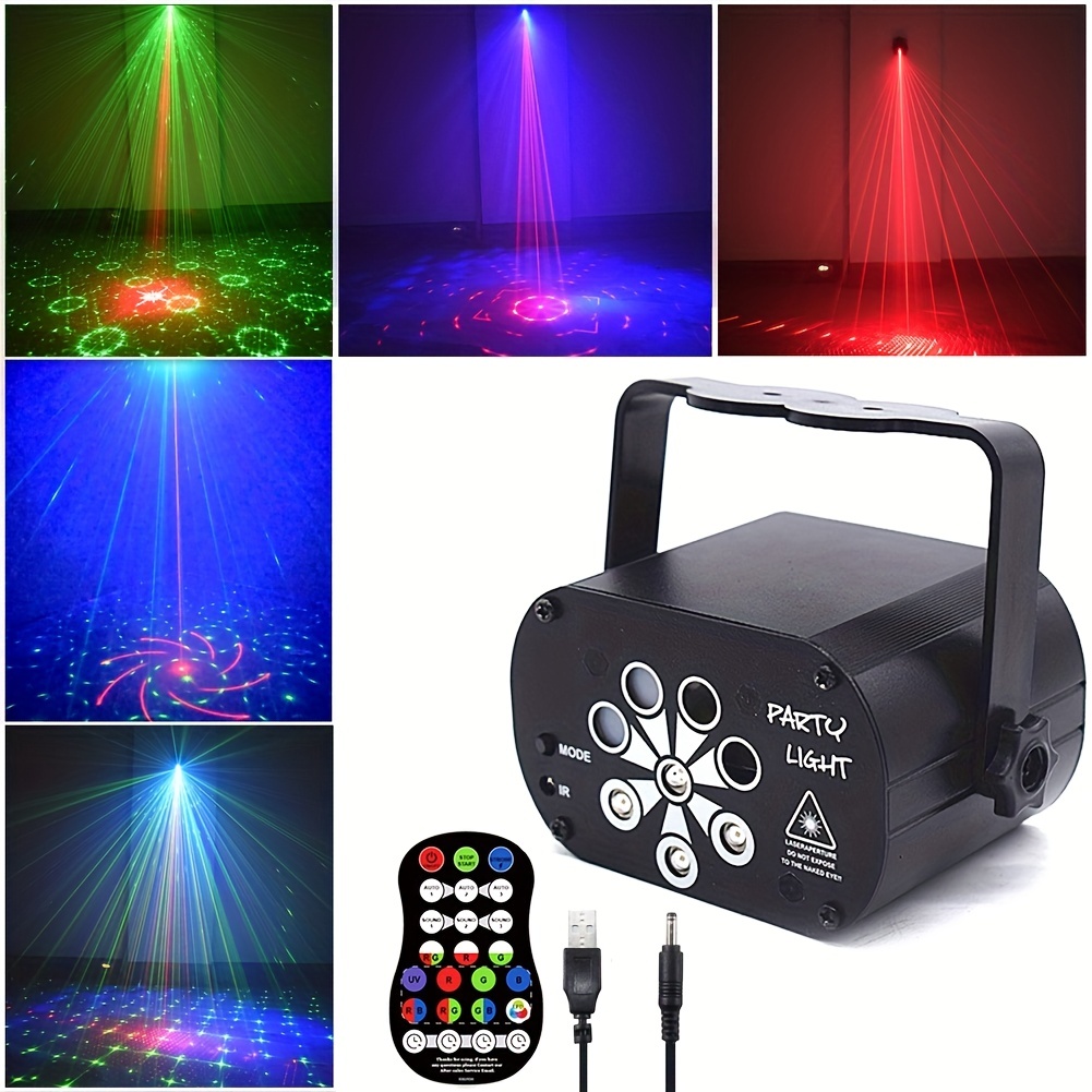 Litake 3 Pack Black Light, 6W UV LED Disco Ball Strobe Lights, Sound  Activated with Remote Control, Dj Light for Halloween Xmas Birthday Party  Home Decorations 