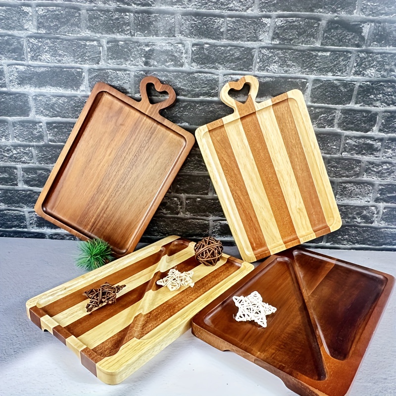 1pc Acacia Wood Cutting Board Cheese Board Small Mini - Temu
