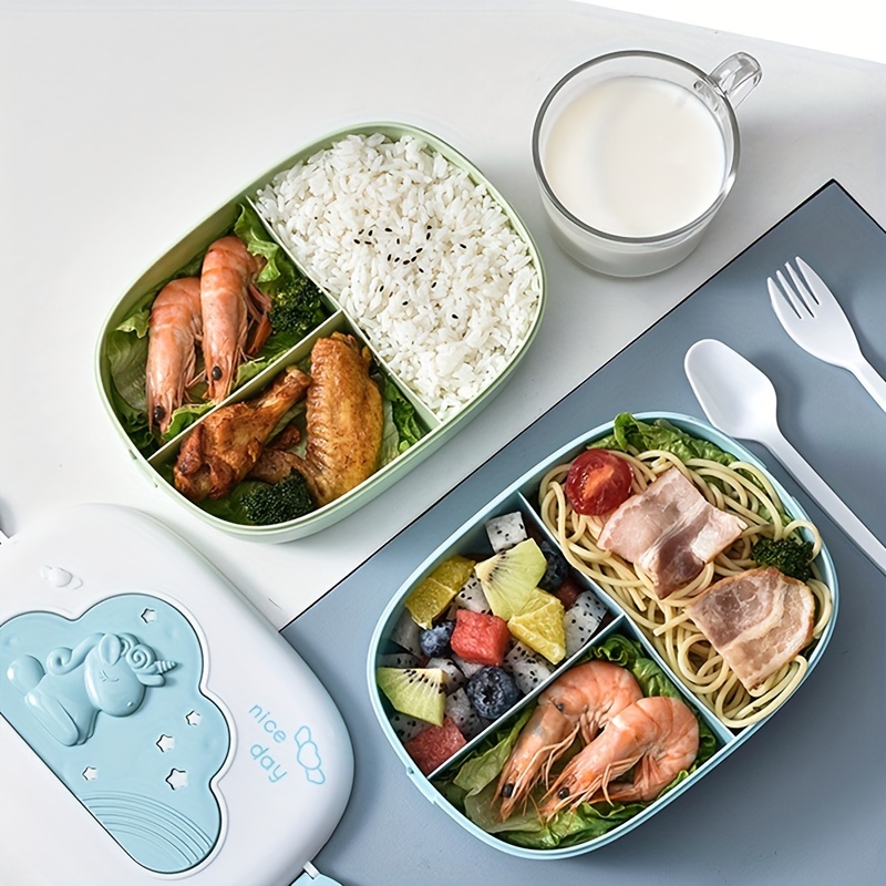 Leak-proof Bento Lunch Box With Salad Dressing Container And Reusable Spork  - Perfect For Teenagers And Workers At School And Canteen - Temu